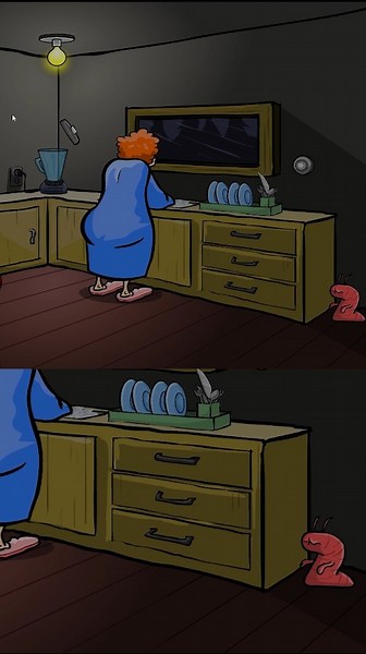 Psychopathic Alien Worm #shorts #thevisitor