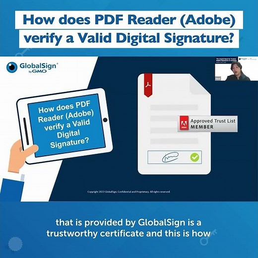(Short) How does PDF Reader (Adobe) verify a Valid Digital Signature | GlobalSign APAC