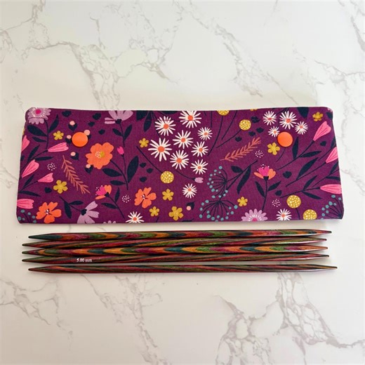 Dpn Case, Double Pointed Needle Holder for Sock Knitting. 6 or 8 Inch Cosy, Stitch Saver Pouch. Handmade. - Etsy Australia