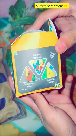 UNBOXING THE MOST SATISFYING PYRAMID CUBE EVER! 😱🔺.#viral #trending #shorts #cuber #cubeunboxingjust