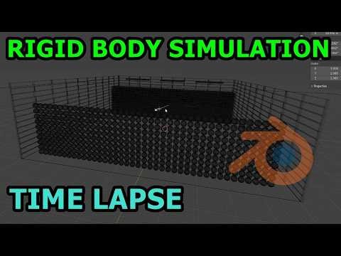 Timelapse Rigid Body Simulation - Blender