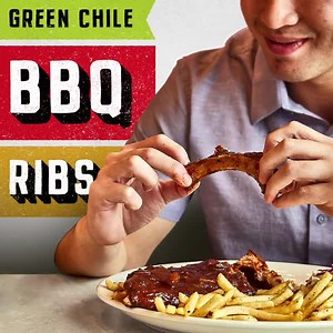 Our limited-time Green Chile BBQ Ribs put the “Tex” in Tex-Mex: Tender, sauced and served with Creamy Jalapeño Coleslaw. | Chuy's