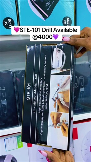 🔥 STE 101 Drill Available at Kiva Products! 🔥 Upgrade your nail game with the powerful STE 101 Nail Drill – smooth, efficient, and perfect for both beginners and professionals. 💅✨ ✅ Easy to use ✅ Low vibration ✅ Perfect for nail preparation, shaping & removal 💰 Only KSh 4,000 Grab yours today and take your nail services to the next level! 🚀 📍 Available at Kiva Products 📦 We deliver countrywide