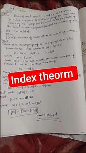 Index Theorem #brainwavecentre #mathematics #bsc
