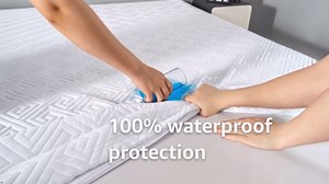JOSOP Mattress Protector Queen Size-Quilted 325GSM,Waterproof Queen Mattress Pad,Fitted with 20" Deep Pocket Queen Mattress Protector,Soft,Noiseless,Washable Bed Mattress Cover for Home,Hotel,Bedroom