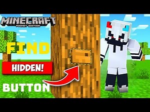 Minecraft finds a hidden button|minecraft where is the button?
