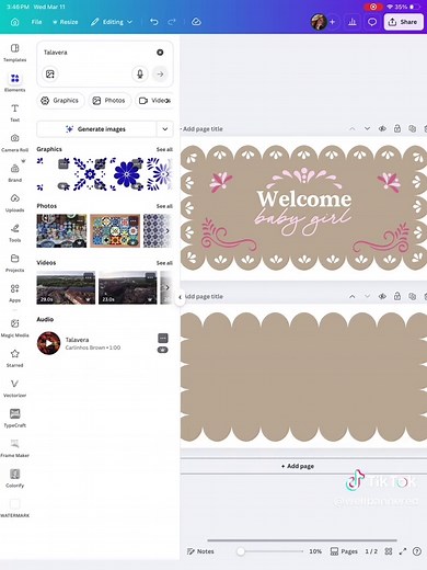 Create a Beautiful Scalloped Border Effect in Canva