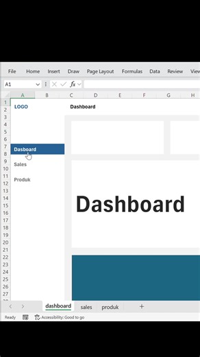 Bikin navigasi Excel kayak aplikasi, cukup pakai Hyperlink. #excel #office #admin #tutorial