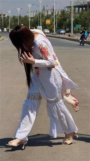 White Elegance on the Streets 🤍✨ | Desi Girl Walk Vibes 2026 #DesiGirl #AestheticWalk #FashionReels
