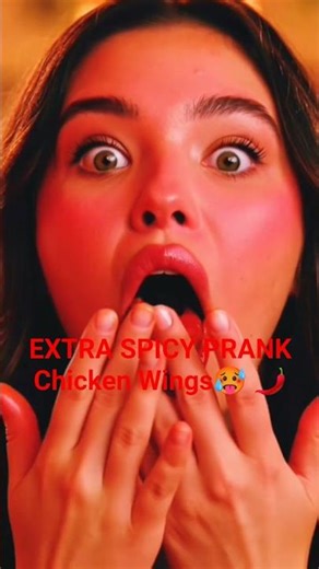 Chicken Wings, NO SPICE Please... Got EXTRA SPICY! 🌶️🔥 Prank Backfire Reaction #food #spicy #shorts