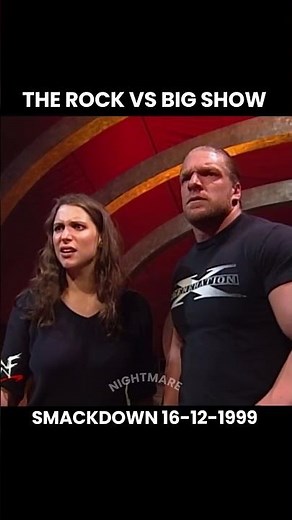 The Rock vs Big Show Match in Smackdown 16-12-1999 #wwe #wwewrestler