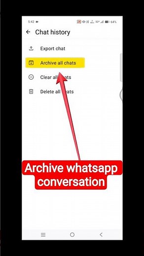 How to organize whatsapp chats with archive feature #organize #tutorial
