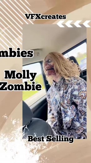 Molly zombie puppet only from VFXcreates !! get the ultimate Halloween costume!! #zombie #puppet #halloweencostume #fyp #horror #fb #reels #Halloween #parati | Molly Zombiee
