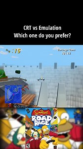 The Simpsons: Road Rage | CRT vs Emulation #retrogaming #videogames | Retro Comparison Lab