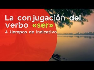 The conjugation of the verb 'to be'. Indicative mood (first 4 tenses).