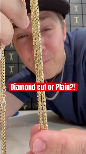 FRANCO Diamond cut or Plain? #jacoje #gold #franco #14kt