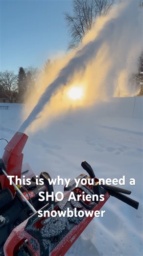 Just got this 2025 Ariens platinum 24” SHO. 17 lbs of torque sends the snow flying into the sunset