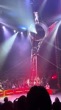 Circus Performer Almost Falls off Wheel of Death During Show - 1441552