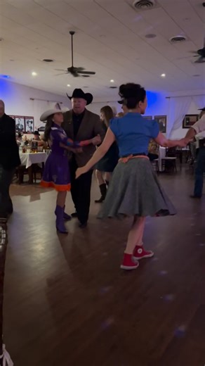 At the Cowtown Birthplace of Western Swing Fort Worth, sharing great music, dancing, and good camaraderie with all ages is a way of life! Thank you, Mr. Markwardt, for Mckinley’s dance and your hospitality! | Miss Rodeo North Texas Fair