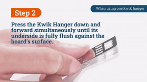 Kwik Foam Board Hangers - 100 Pack - Quick & Easy Fix, Nailess Wall Hangers for Foam Board - Supports 1 Pound