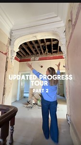 The Old Manor House on Instagram: "Let’s go upstairs 🤗 lots of progress being made up here can’t wait to get styling these rooms !! #theoldmanorhouse #victorianhouserestoration #houserenovation #victorianrestoration #findsinrenovation #housetour #dreamhome"
