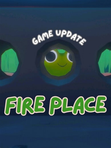 A cozy little backyard moment 🔥 This fireplace is made from an old washing machine core, stacked on bricks, and lights up the yard at night while Mojo runs around. Huge thanks to Sean for the environment art — it’s the small details that make Puddle Pals feel like a place 🐸 #PuddlePals #cozygames #indiedev #gamedev #froggame