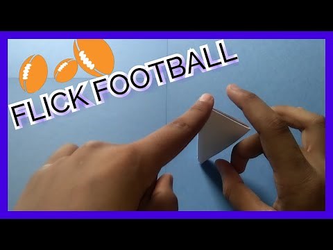 How to Make a Paper Flick Football (Origami) [ Easy Tutorial ]
