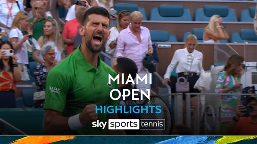 Miami Open: Novak Djokovic breezes past Sebastian Korda as Aryna Sabalenka and Jessica Pegula reach women's final