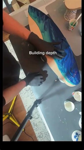 Using Layers to Create Resin Waves