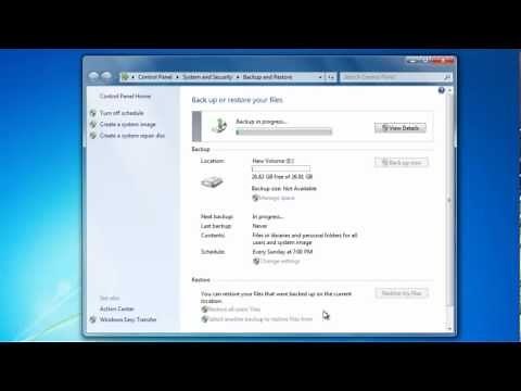 How to Back up Your Data - Learn Windows 7
