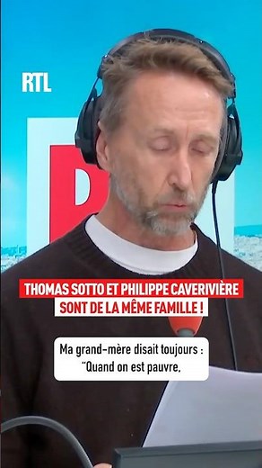Thomas Sotto and Philippe Caverivière are related! 🤣