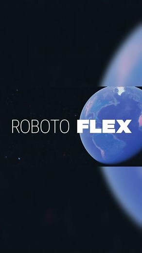 Google introduced the Roboto Flex font