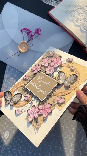 Eid card🎀🤍🌙 #shorts #eid #aesthetic