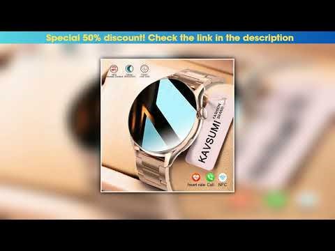 Slide Smartwatch for Women AMOLED Screen Always Display Time NFC IP68 Waterproof Sports Call Women•