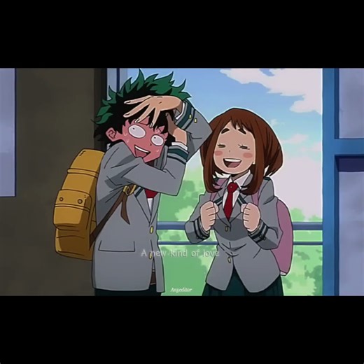"Deku comforts Uraraka." #myheroacademia