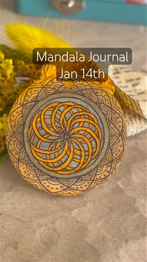 Mandala Journal - Day 14 #artwithheart #mandalaart #mandaladrawing #dailyart