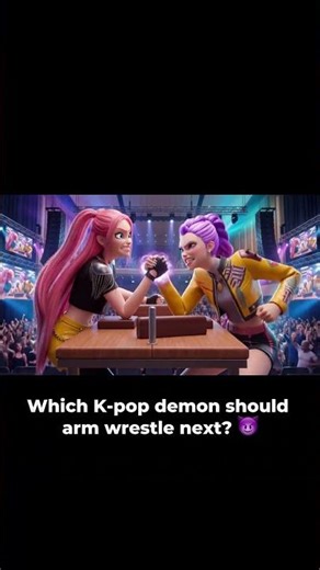 Epic Arm Wrestling Battle! Rumi vs Demon Girl 💪PART 1#kpop