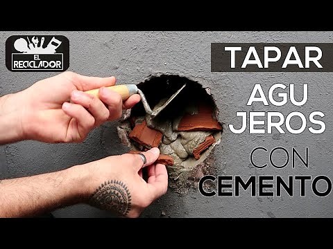 #201 Fill holes in a wall with cement