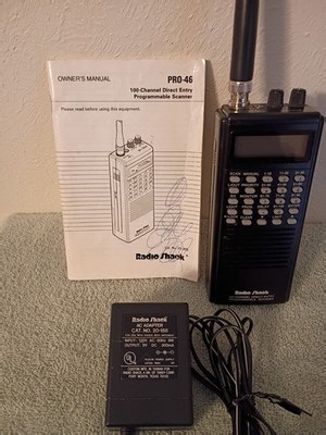Radio Shack PRO-46 Working Condition Includes Power Supply And Antenna | eBay