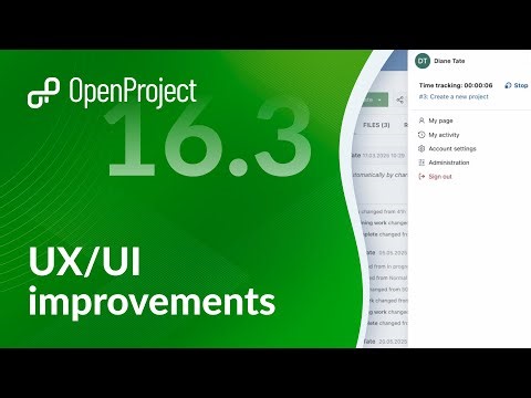 OpenProject 16.3: UX/UI Improvements