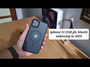 iphone 11 (black,128 gb) Unboxing in 2023 || amazon renewed