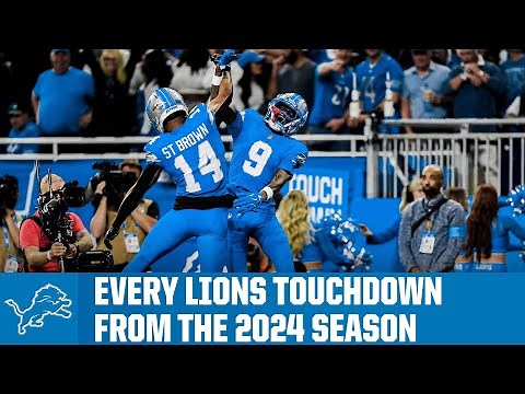 Every Detroit Lions touchdown from the 2024 NFL regular season
