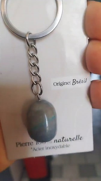 Porte-clé Aventurine Bleue Naturelle – Pierre Apaisement, Communication, Anti-stress – Cadeau Bien-être – Lithothérapie - Etsy
