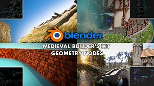 Blender Medieval Builder's Geometry Nodes Kit