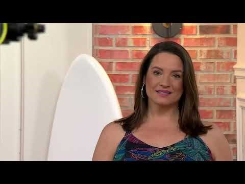 Denim & Co. Beach Asymmetrical Tankini with Swim Shorts on QVC