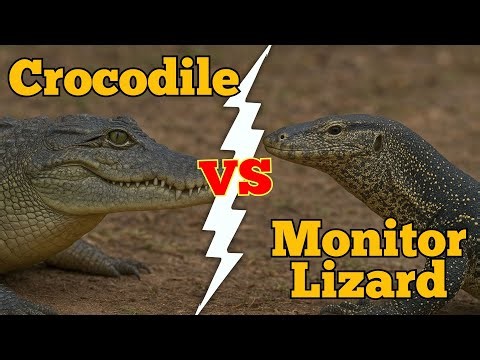 Crocodile vs Monitor Lizard: Nature’s Most Savage Rivalry!