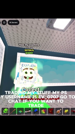 Trading my private server type usernames in chat