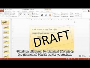 PowerPoint'te Filigranlarla Çalışma - Filigranlar