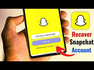Snapchat ka purana id kaise kholen || How to Recover Snapchat Account
