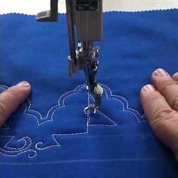 Free-motion Quilting Sailboats